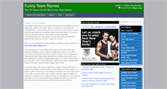 Desktop Screenshot of funnyteamnames.com